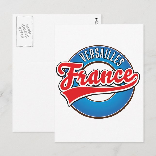 Versailles France logo Postcard (Front/Back)