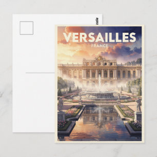 Versailles France Vintage Travel Postcard