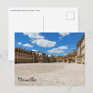 Versailles Palace entrance courtyard - France Postcard