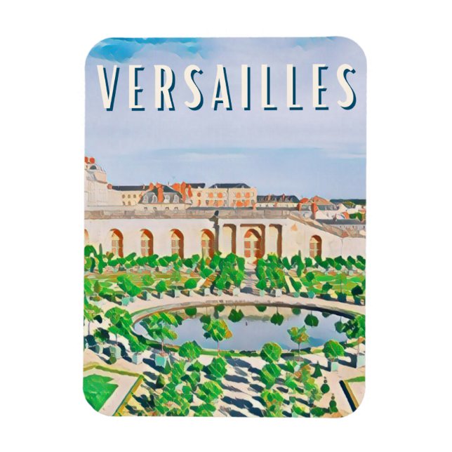Versailles Photo Vintage  Magnet (Vertical)