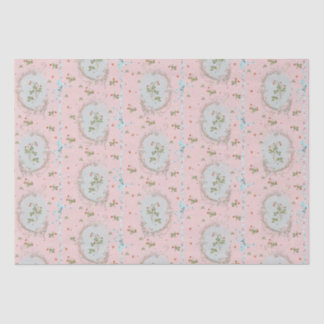 Versailles Strawberrys & Ribbons Pink  Tissue Paper
