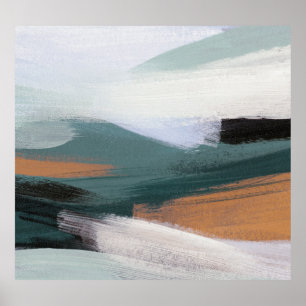 Versatile Abstract Landscape: Artistic Acrylic Poster
