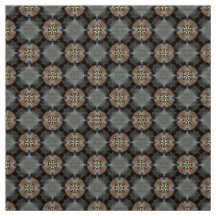 Versatile Grey and Brown Crafting Pattern Fabric 