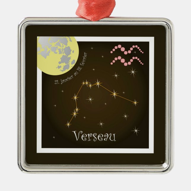 Verseau 21 janvier au 18 février Ornament (Front)