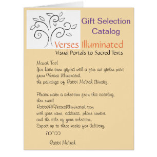 Verses Illuminated Gift Selection Catalogue