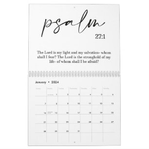 Verset Bible Deux Page Moyen Calendrier Blanc