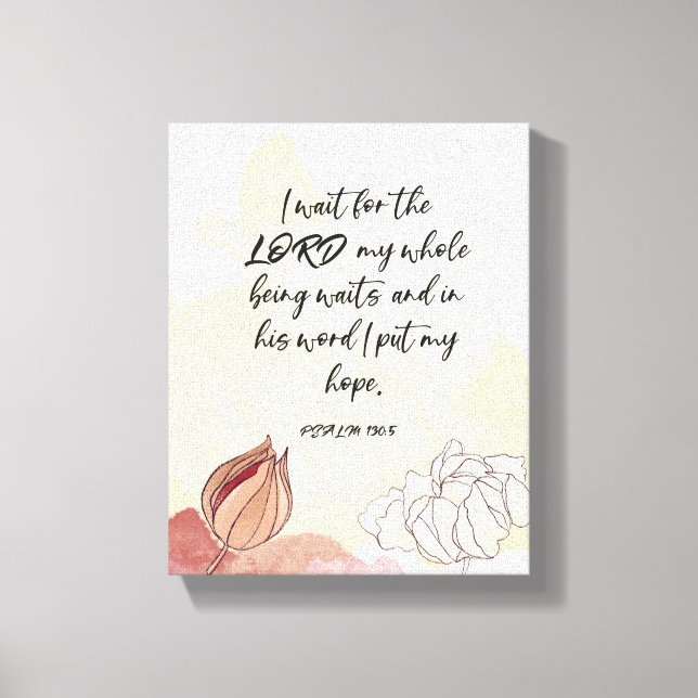 Verset biblique 8x10 toile étirée artistique Impri (Recto)