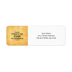 Verset biblique : Je peux faire tout par le Christ