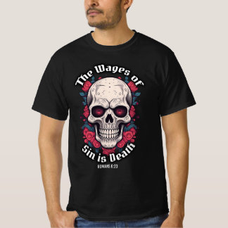 Verset biblique Le salaire du péché est T-shirt cr