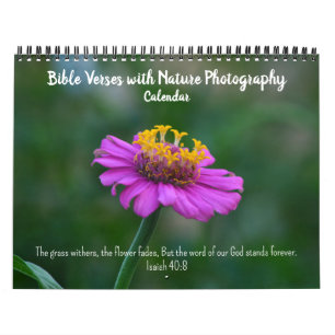 Versets bibliques avec calendrier photographique d