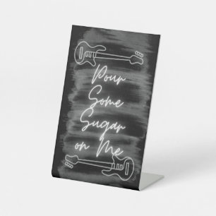 Versez du sucre sur moi, signe de table de dessert