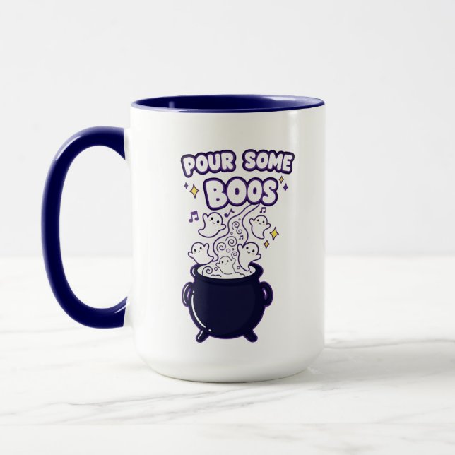 Versez Quelques Bos Mug | Amusante tasse Ghost pou (Gauche)