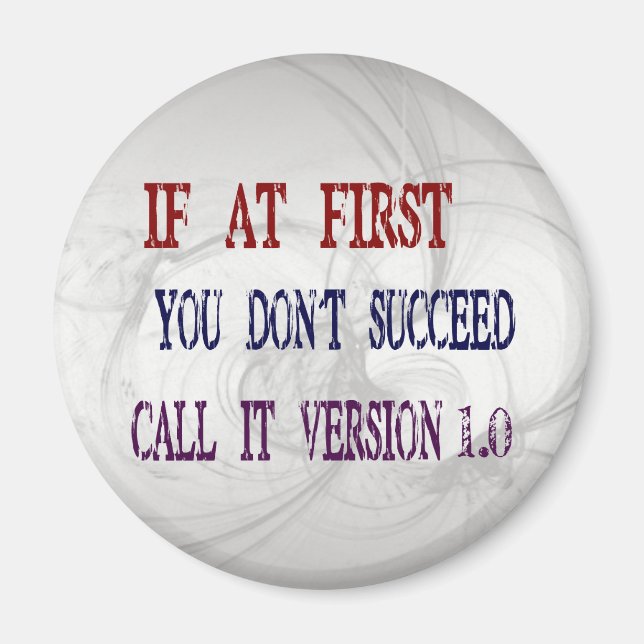 Version 1.0 magnet (Front)