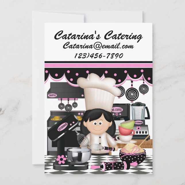 Version 3 Culinary Recipe Cards / Invitation - SRF (Front)
