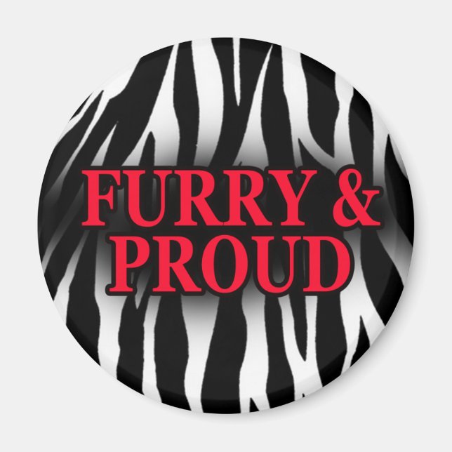 Version Zebra Furry & Fière Magnet (Devant)