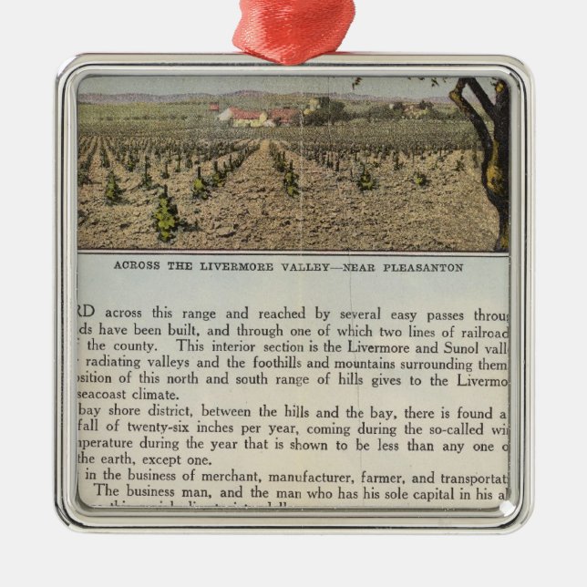 Verso Alameda County Metal Ornament (Front)