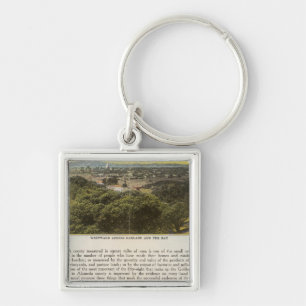 Verso Alameda County, Oakland and the Bay Keychain