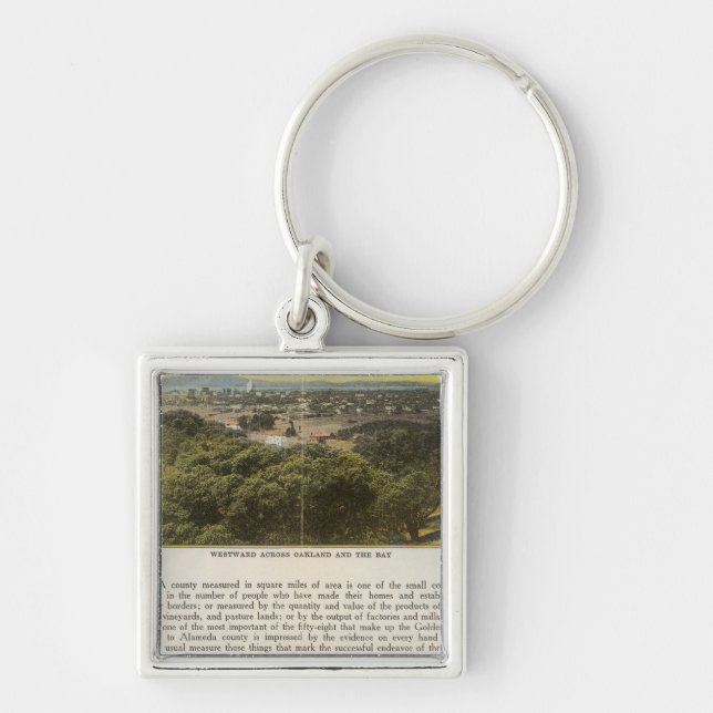 Verso Alameda County, Oakland and the Bay Keychain (Front)
