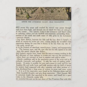 Verso Alameda County Postcard