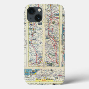 Verso American Airlines system map iPhone 13 Case
