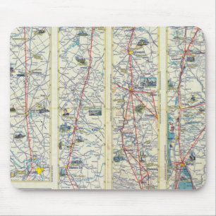 Verso American Airlines system map Mouse Pad