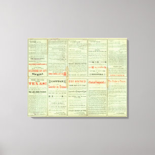 Verso State of Texas Canvas Print