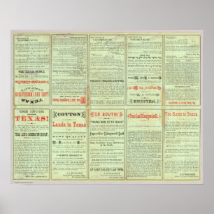 Verso State of Texas Poster