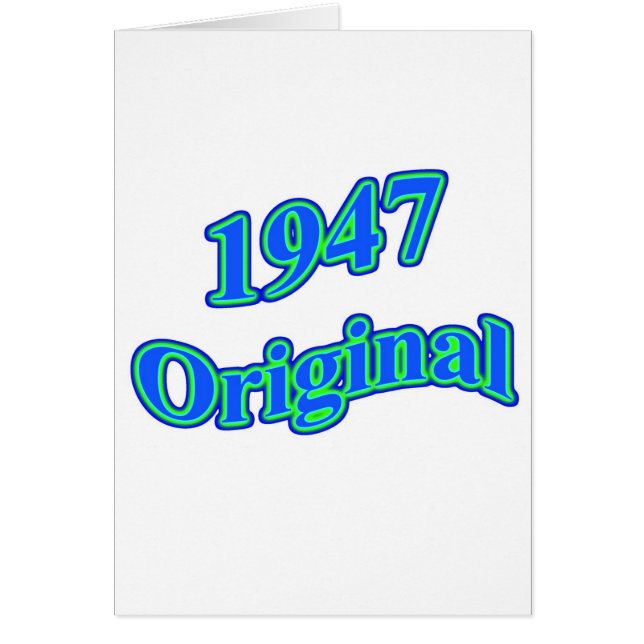 Vert 1947 bleu original (Devant)