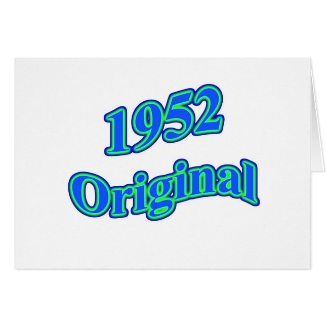 Vert 1952 bleu original (Devant horizontal)