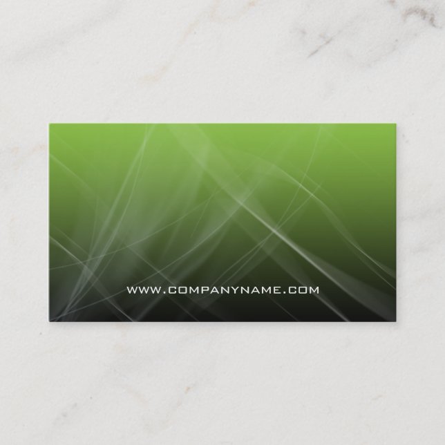 Vert abstrait de carte de visite d'ordinateur de (Devant)