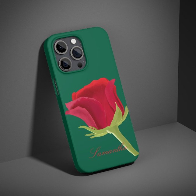 Vert avec coque iphone rose rouge (Créateur téléchargé)