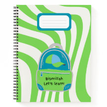 Vert "Bismillah Apprenons !" Carnet