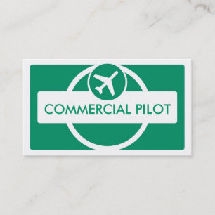 Vert blanc simple sur mesure cartes de visite pilo