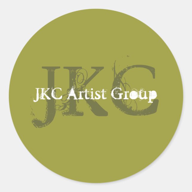 Vert blanc trois Étiquette de produit commercial i (Devant)