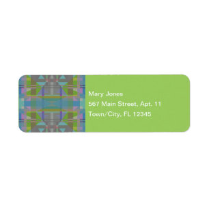 Vert bleu violet géométrique