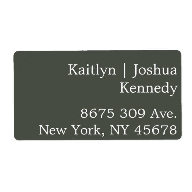 Vert Chaleureux Style Élégant Mariage géométrique (Devant)