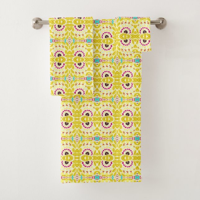 Vert Chartreuse floral tribal de Bohème chic de (En situation)