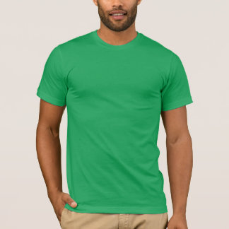 Vert de base de Kelly de T-shirt d'encolure ras du