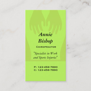 Vert de carte de visite professionnelle de visite