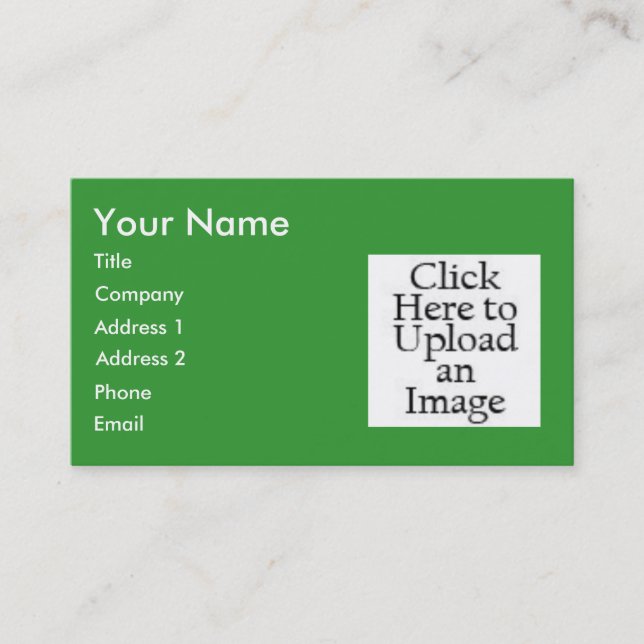 Vert de disposition de carte de visite… (Devant)