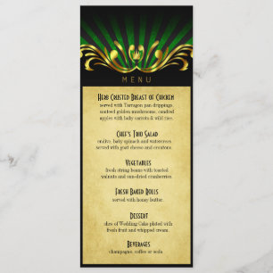Vert de menu de dîner de Nouveau Vegas d'art