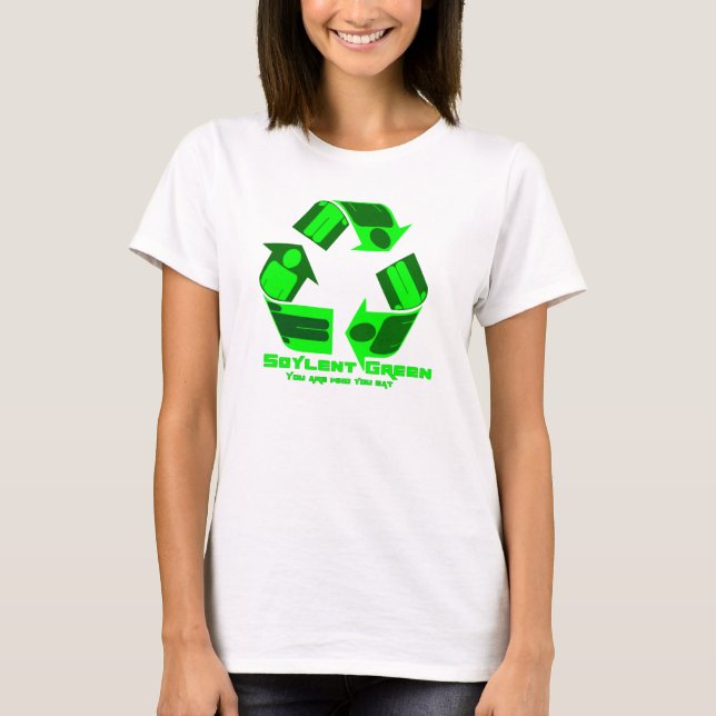 Vert de Soylent vous êtes qui vous mangez. T-shirt (Devant)
