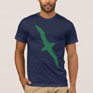Vert de T-shirt d'oiseau d'albatros