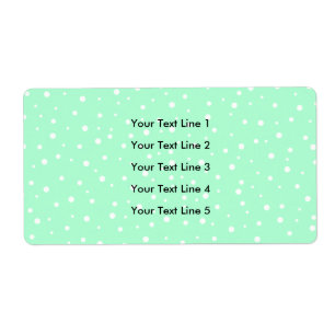 Vert en bon état de pastel avec le motif de points