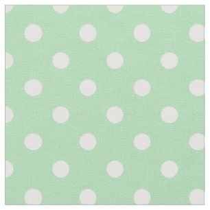 Vert en bon état et le blanc pointille le tissu de