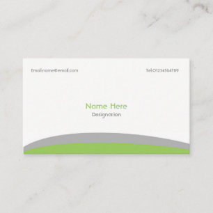 Vert et gris simples de carte de visite