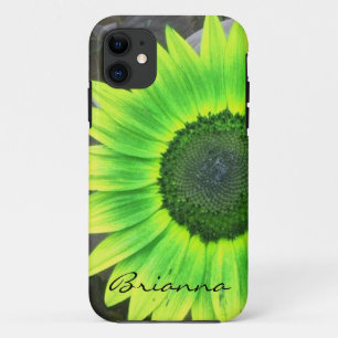 Vert et jaune tournesol iPhone 5 Coque
