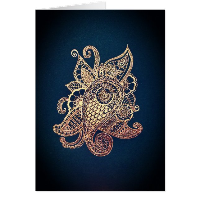 Vert et or Paisley (Devant)