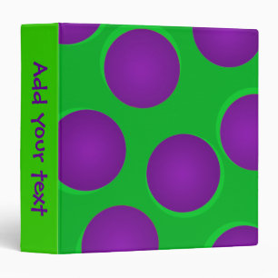 Vert et pourpre pointille le classeur