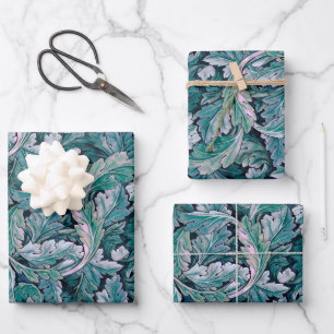 Vert et Turquoise Feuilles Morris